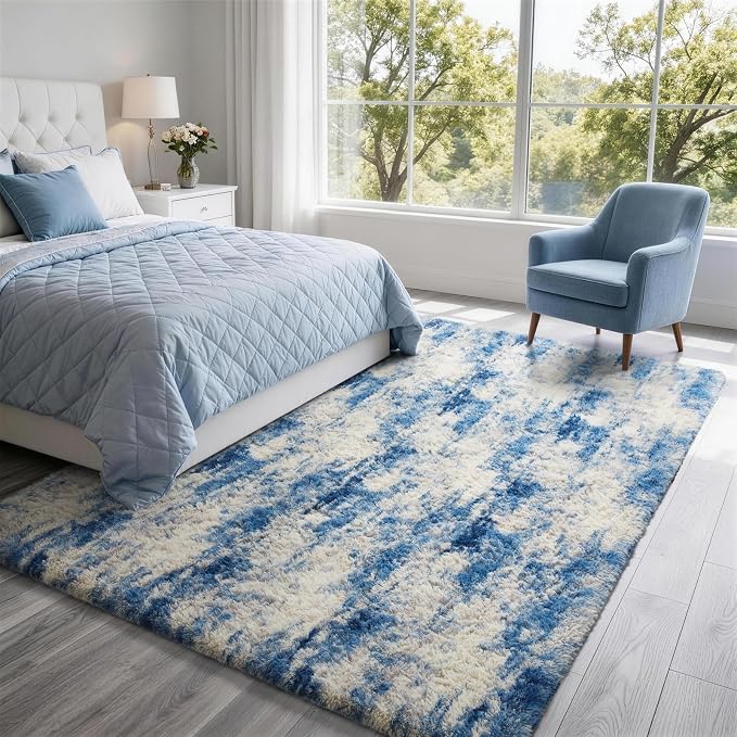 Ophanie 6x9 Blue and Gray Area Rugs - Image 5