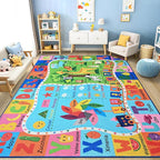 Kids Rug for Playroom, 6x9 ABC Educational Carpet for Classroom, Fun Alphabet by Unknown