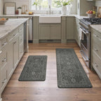 GENIMO Kitchen Mats for Floor 2PCs, Washable Anti Fatigue Mat for Cushioned - Image 2