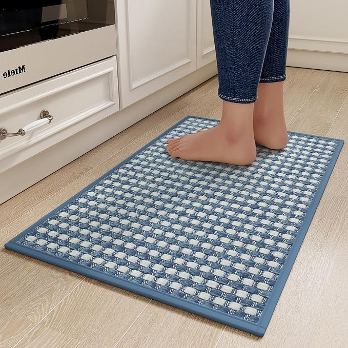 YDKGL Kitchen Mats for Floor, Super Absorbent Kitchen Rugs Non Slip Washable by YDKGL