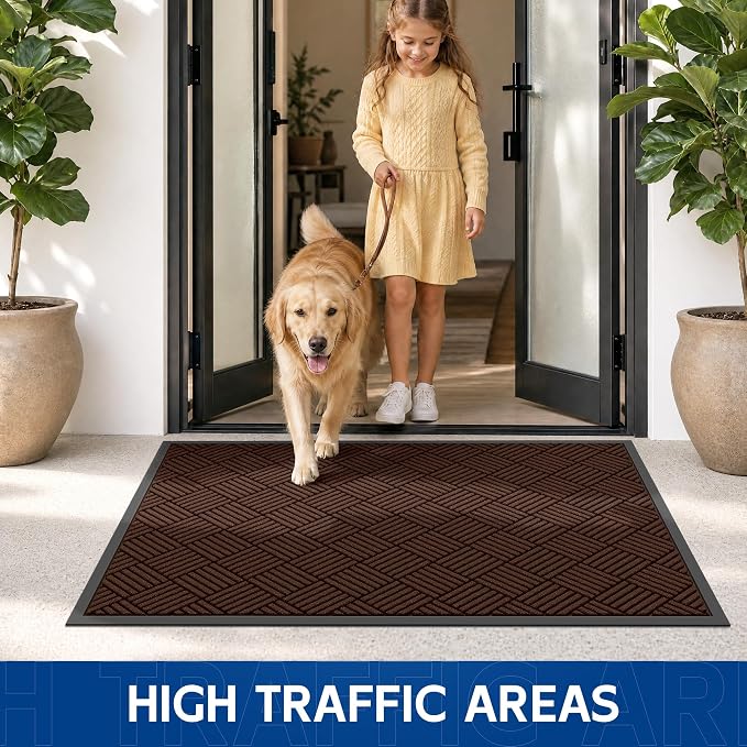 Durable Indoor Outdoor Door Mat, Non-Slip Backing, Stain and Fade Resistant - Image 7