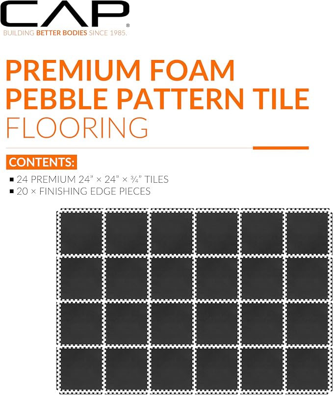 CAP Puzzle Exercise Mats | 3/4” Thick EVA Interlocking Foam Tiles - Image 2