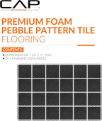 CAP Puzzle Exercise Mats | 3/4” Thick EVA Interlocking Foam Tiles - Image 2