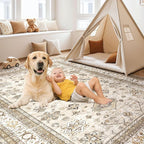 Vintage Living Room Area Rug 5x8 - Image 4