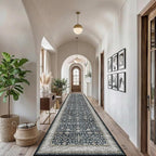 Ashen Washable 2x10 Hallway Runner Rug - Image 3
