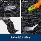 Smiry Welcome Door Mat Outside Entrance, Heavy Duty Trap Dirt and Moisture Easy - Image 7
