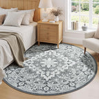 Lessymo 6FT Washable Round Area Rugs - Image 2