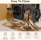 BESTSWEETIE Area Rug 2x8 Rug Machine Washable Non-Slip Low Pile Print Pattern - Image 3