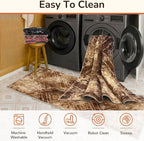 BESTSWEETIE Area Rug 3x5 Rug Machine Washable Non-Slip Low Pile Print Pattern - Image 4