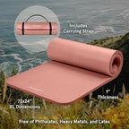 Retrospec Solana Yoga Mat 1" Thick w/Nylon Strap - Image 2