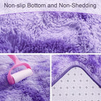 AROGAN Soft Rainbow Area Rugs for Girls Room 6x9 Feet, Fluffy Girls Bedroom Rugs - Image 3