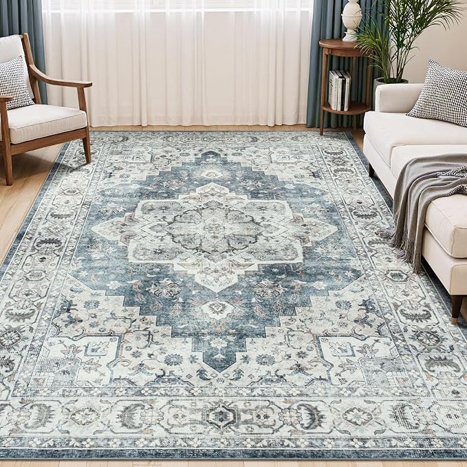 Lessymo Large Area Rugs for Living Room, Soft 6x9 Washable Rug for Bedroom by Lessymo