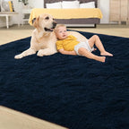 Tepook Soft Fluffy Rugs for Living Room, 5x8 Shaggy Area Rug for Bedroom - Image 4