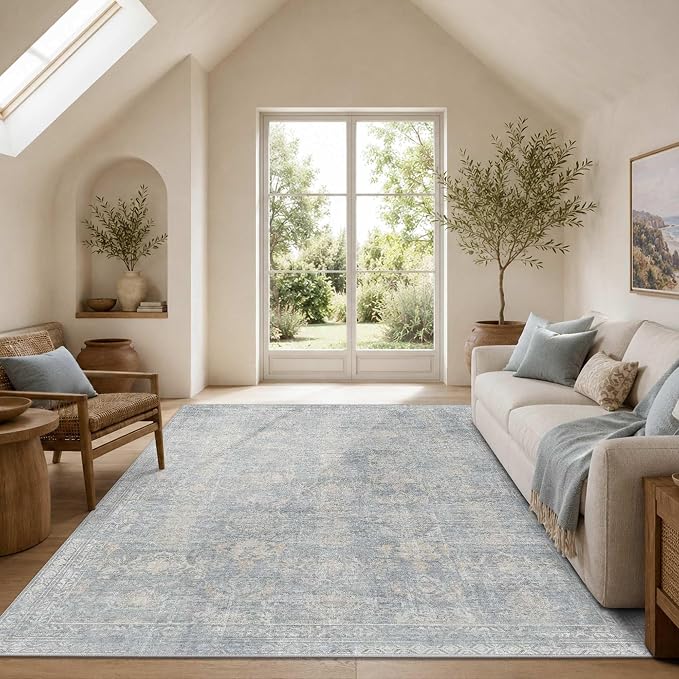 Rugxara 6x9 Area Rugs for Living Room Bedroom, Large Washable Rug, Non Slip & - Image 3