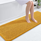 OLANLY Bathroom Runner Rugs 59x20, Soft Absorbent Chenille Bath Rugs, Rubber by OLANLY
