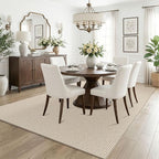 KOZYFLY Washable 5x7 Living Room Rug, Non Slip Woven Area Rugs, Braided Floor - Image 2