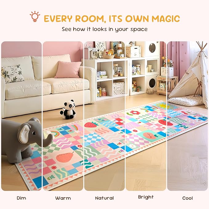 2×3 Small Pink Area Rug for Bedroom, Washable Entryway Rug Non Slip, Soft Low - Image 5