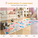 2x6 Pink Runner Rug for Girls Bedroom, Kids Hallway Washable Rug, Soft Non-Slip - Image 4