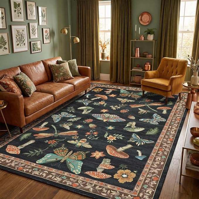 ROYHOME Mushroom 9x12 Area Rugs by ROYHOME