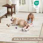 Area Rug 8x10 Living Room Rugs: Washable Modern Rug Large Non-Slip Soft Rugs - Image 5