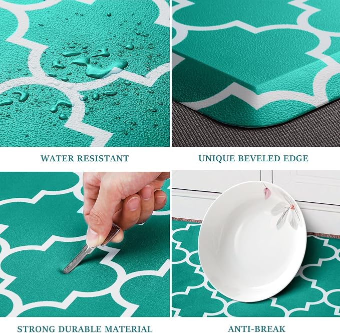 WISELIFE Kitchen Mat Cushioned Anti-Fatigue Kitchen Rug, 17.3"x 60", Non Slip - Image 4