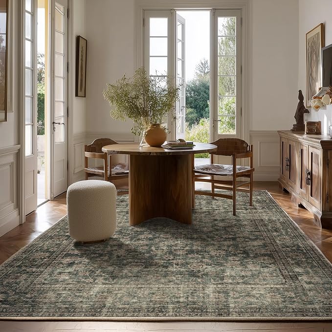 Washable Living Room Area Rug: 6x9 Area Rugs - Image 5