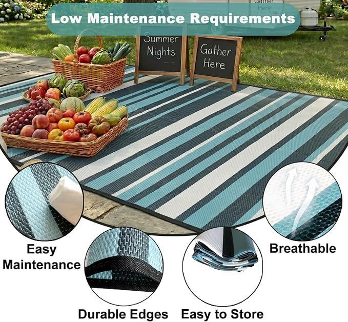 Outdoor Patio Rug Camping Essentials - Image 4