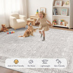 Washable Rug 8x10 Area Rugs: Vintage Floral Rugs - Image 4