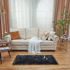 EasyJoy Ultra Soft Fluffy Shaggy Area Rug Faux Fur Rug Chair Cover Seat Pad - Image 2