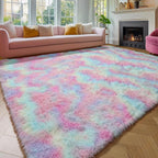 Amdrebio Rainbow Unicorn Colorful Kids Rugs - Image 8