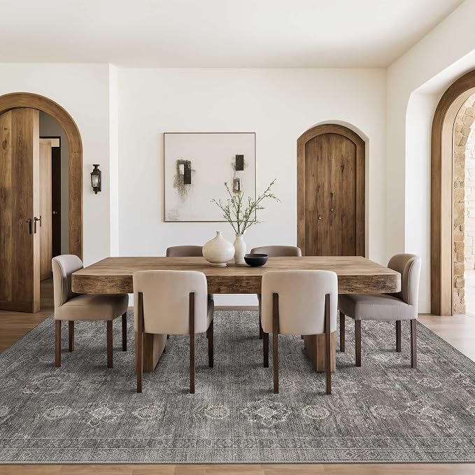 Rugxara 8x10 Area Rugs for Living Room, Large Washable Rug Vintage Retro Boho - Image 4