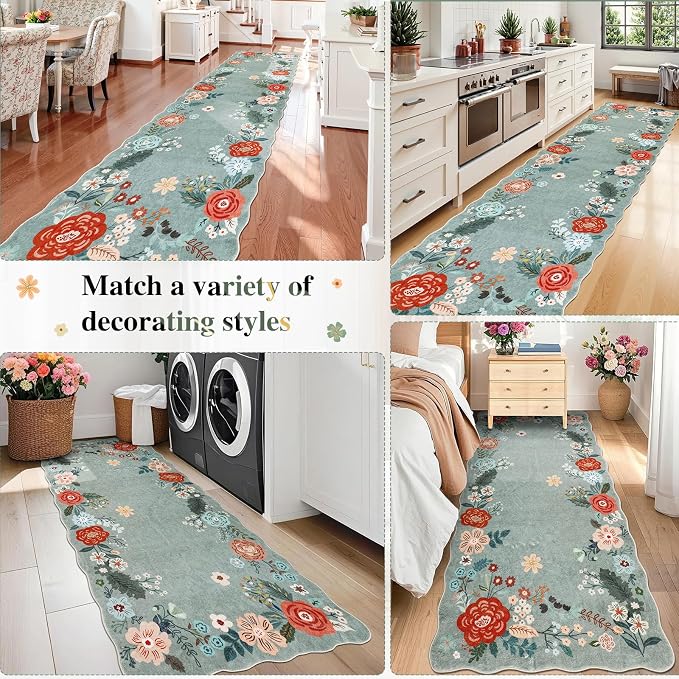 3x8 Runner Rug, Washable Kitchen Rugs - Image 7