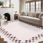GarveeHome 8x10 Area Rug for Living Room Scalloped Washable Large Bedroom Rug - Image 9