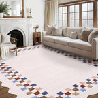 GarveeHome Area Rug 6x9 Large Living Room Modern Border Throw Rug - Image 9