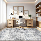 7x9 Area Rug Living Room: Washable Large Abstract Neutral Modern Soft Rugs - Image 8