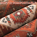 SERISSA 5x7 Boho Area Rug, Washable Non-Slip Rugs - Image 6