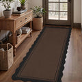 Easy Jute Kitchen Runner 2x6 Kitchen Runner Rug Washable Non Slip Outdoor Rug by Zeeinx