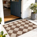 Checkered Entryway Rug by Othilic