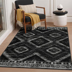 BESTSWEETIE Area Rug 4x6 Rug Machine Washable Non-Slip Low Pile Print Pattern - Image 9