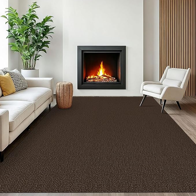 EARTHALL Washable Area Rugs 6x9 Ft Non Slip Living Room Rugs Cotton Rubber by EARTHALL