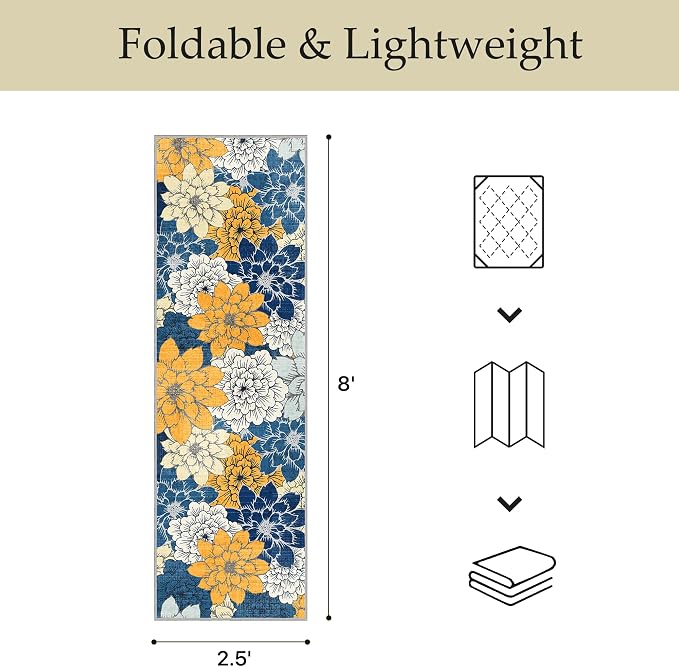 GENIMO 2.5’x8’ Indoor Outdoor Runner Rug - Image 2