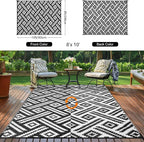 Outdoor Patio Plastic Straw Rug - Image 4