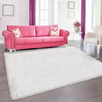 Soft Fluffy White Rug for Bedroom Living Room, 4x6 Furry Cream Area Rug Soft - Image 8