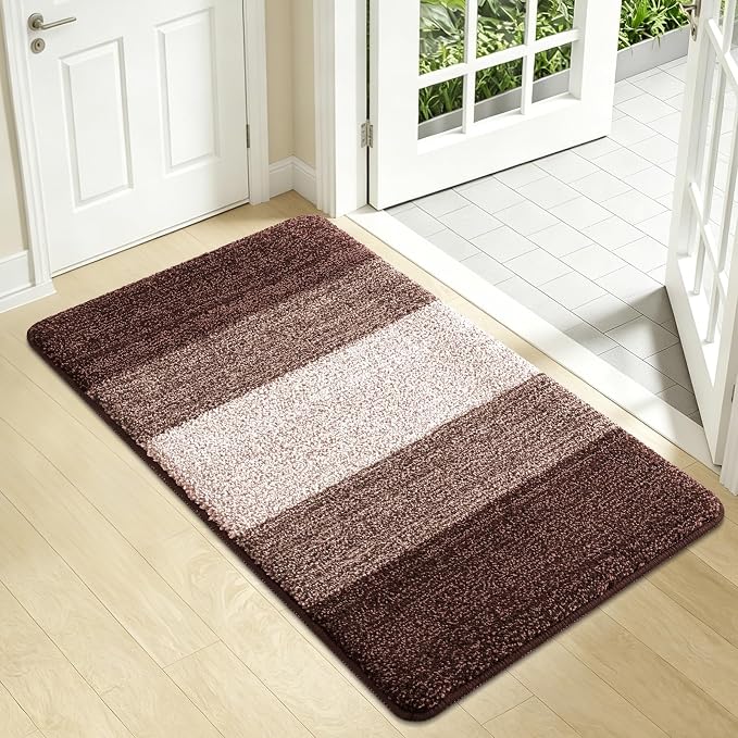 Kitinjoy Indoor Outdoor Door Mat, 34x21 Non-Slip Absorbent Dirt Trapper by Kitinjoy