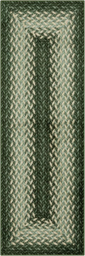 Maples Rugs Marion Bohemian Braided-Style Print Runner Rug – Made in USA – by MaplesRugs