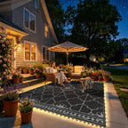 9x12Ft Outdoor Rug, Solar Powered Outdoor Rug - Image 5