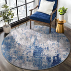 RELEANY Washable Area Rugs 4ft Non-Slip Modern Abstract Soft by RELEANY