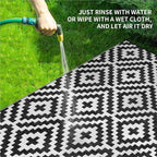 Outdoor Patio Plastic Straw Rug - Image 4