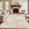 Latte&Fog 5x7 Area Rugs for Living Room, Vintage Beige Washable Rug, Boho by LatteFog