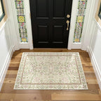 jinchan Zenith Floral 3x5 Area Rug Machine Washable Soft Low-Pile Non-Slip - Image 2